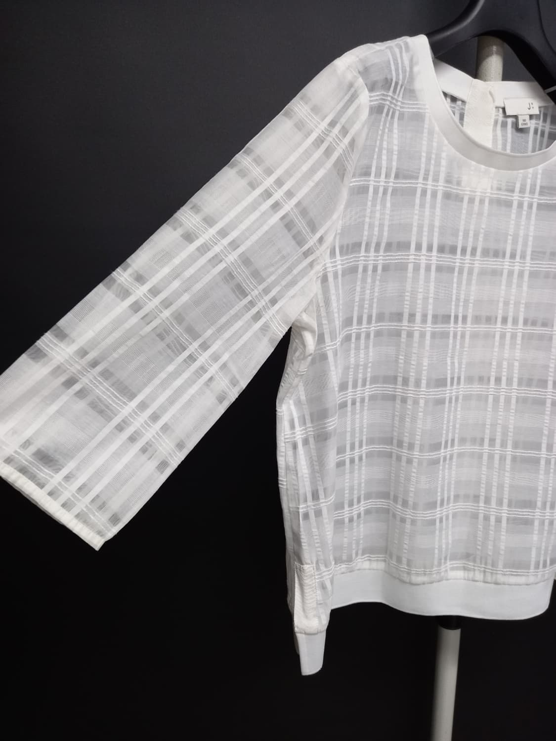 새 J BY 정구호 오간자시스루 블라우스 88통통77 상품이미지3