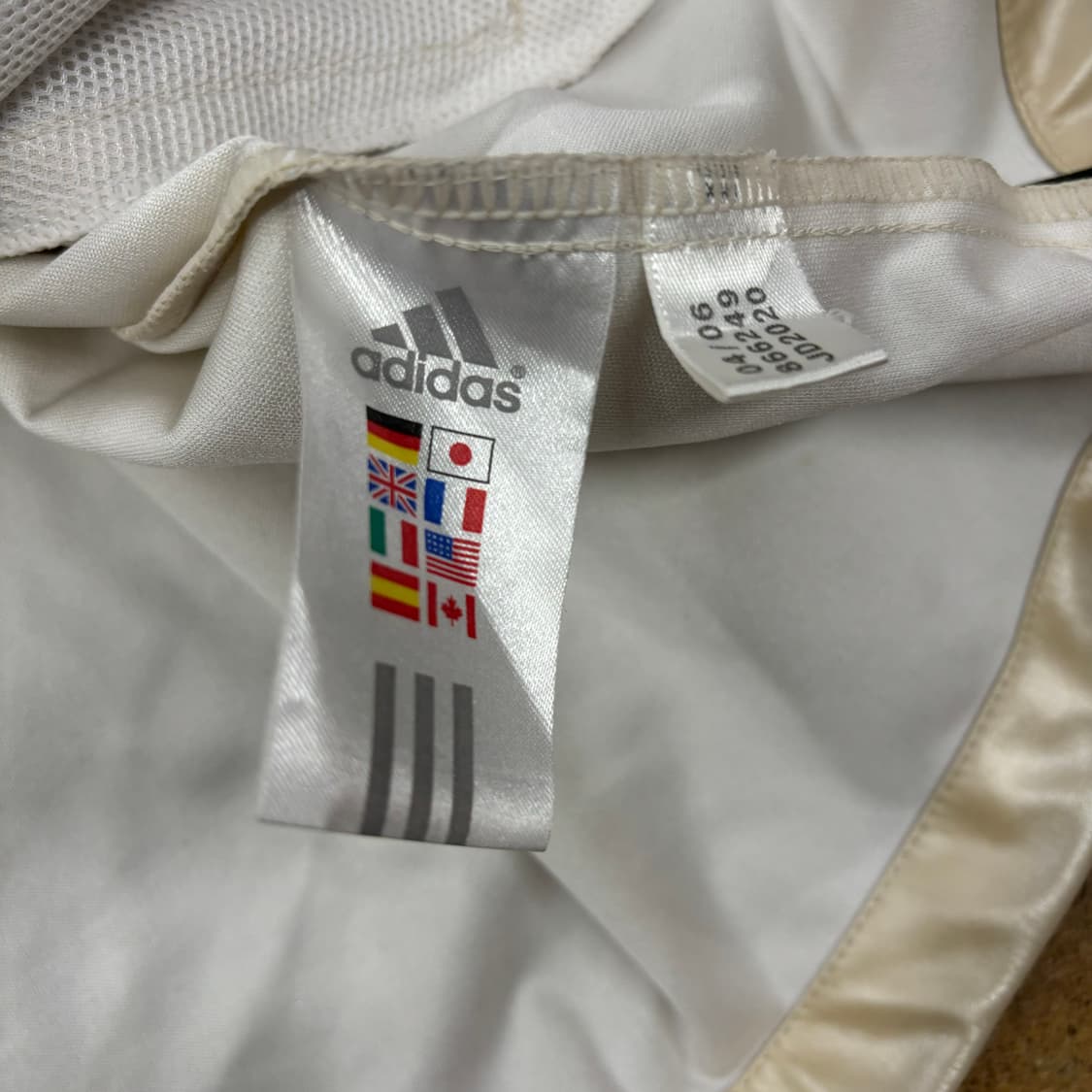 아디다스 베이지 유광 트랙탑 자켓 져지 상품이미지6