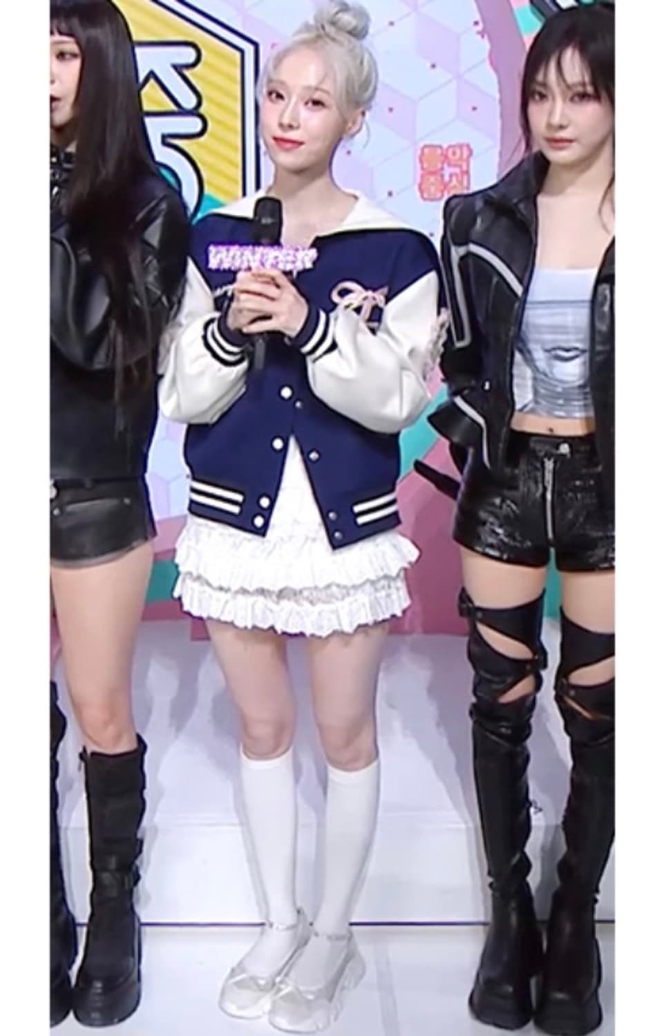 [에스파 윈터 착용] 라운드 토 큐빅 스트랩 스니커즈(235사이즈) 상품이미지4