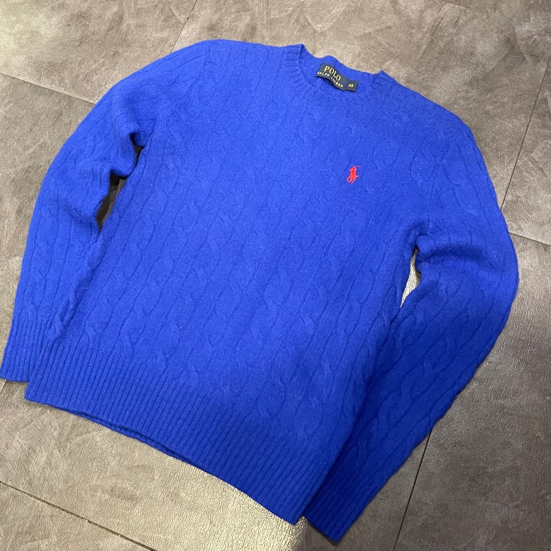 [IM] polo 폴로랄프로렌 블루  꽈배기 니트 상품이미지1