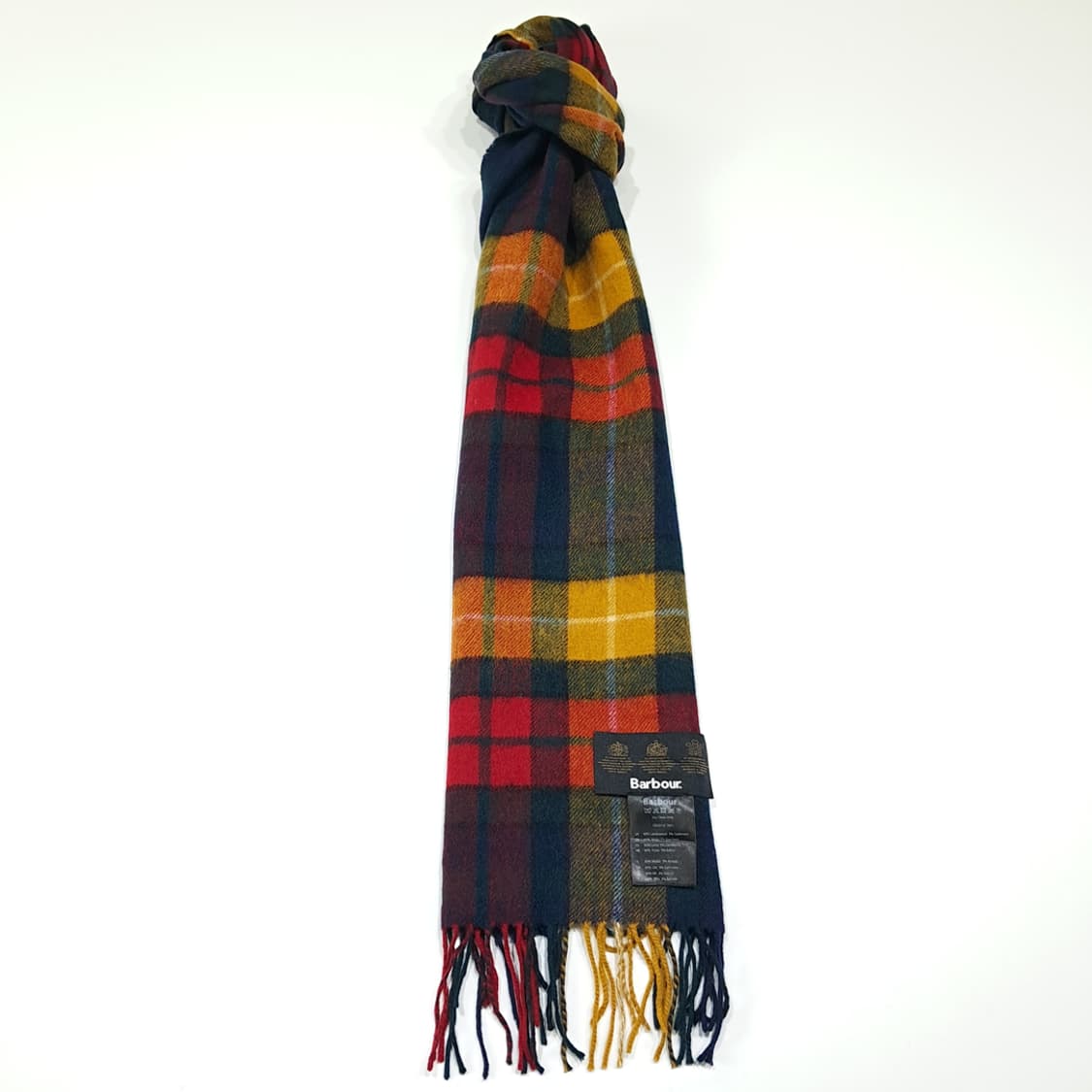MX601 바버 램스울캐시미어 타탄체크 멀티 머플러 목도리 상품이미지3