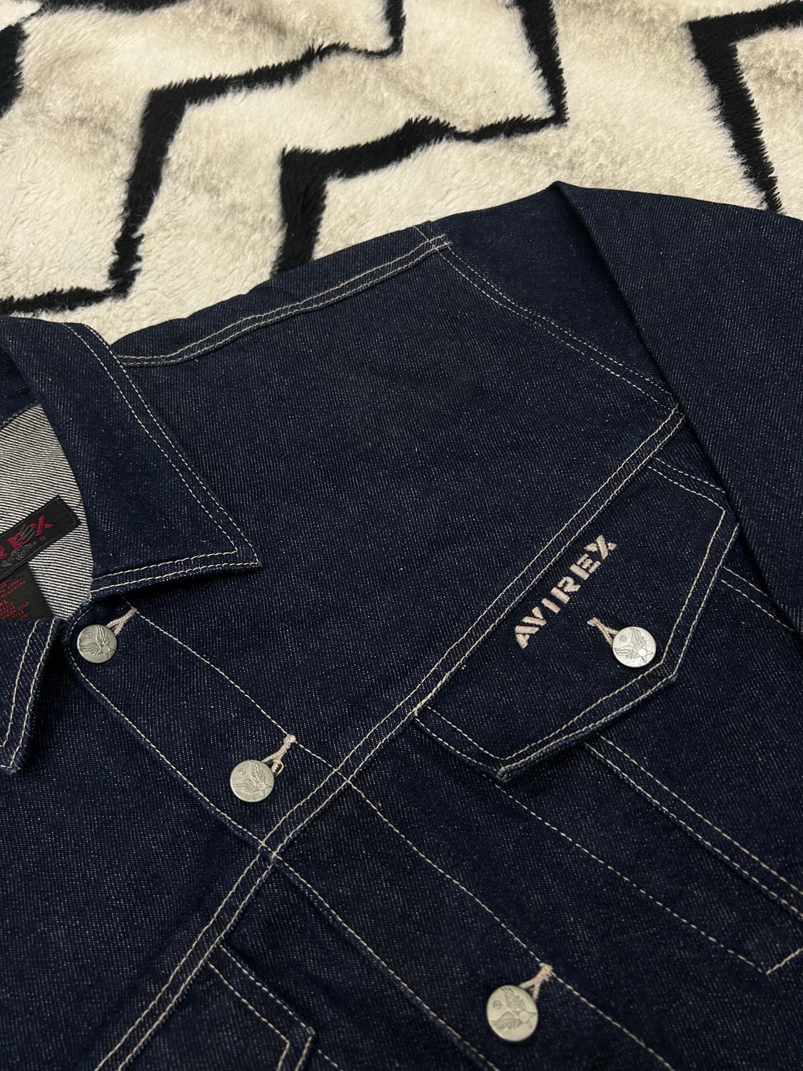 [2XL]Avirex 데님 자켓/진청 상품이미지1