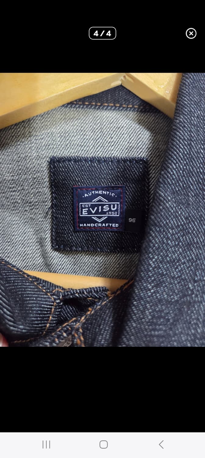 에비수 생지데님자켓 M 급처합니다 상품이미지3