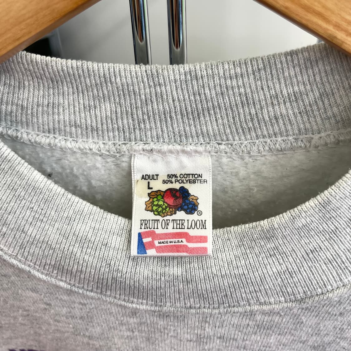 90s 프룻오브더룸 스웻셔츠 맨투맨 made in USA (L) 상품이미지5