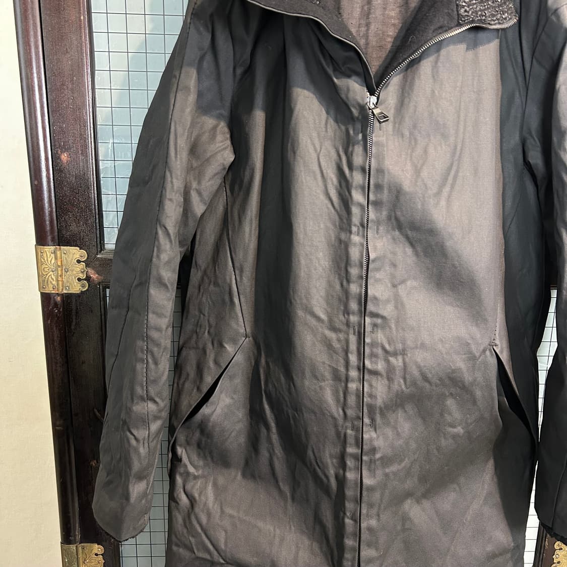 TRANSIT 왁스 코튼 패디드 코트 상품이미지5