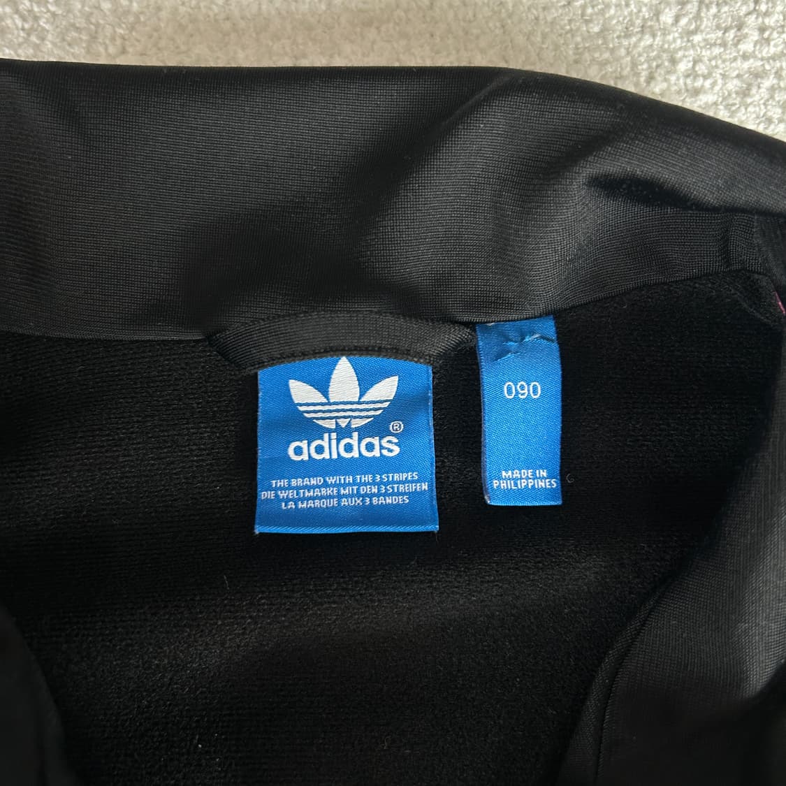 아디다스 블랙 핑크/민트 삼선 져지 s 상품이미지2