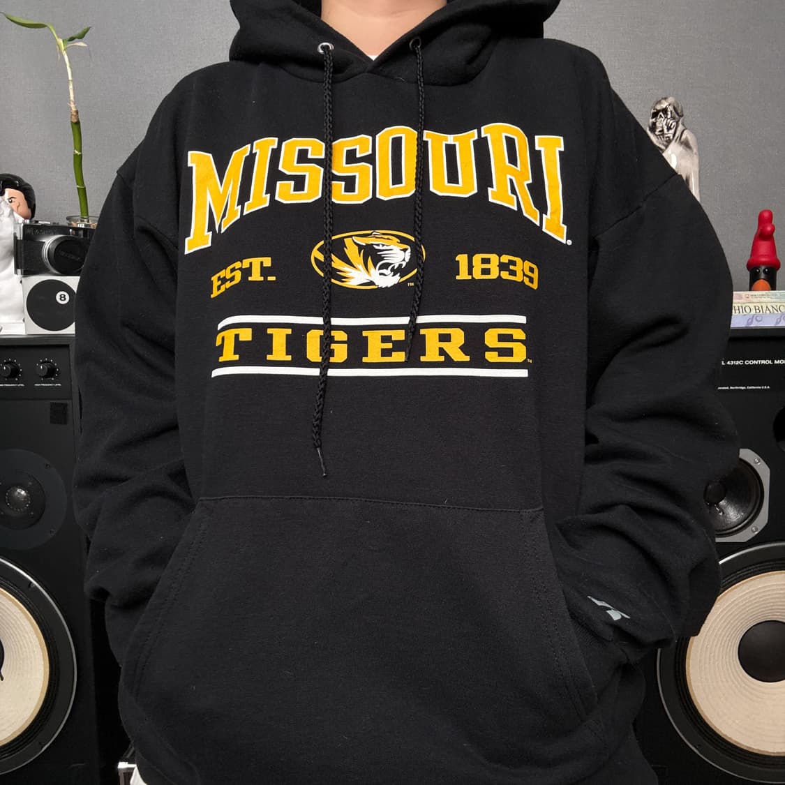 러셀애슬래틱 블랙 후드티 상품이미지1