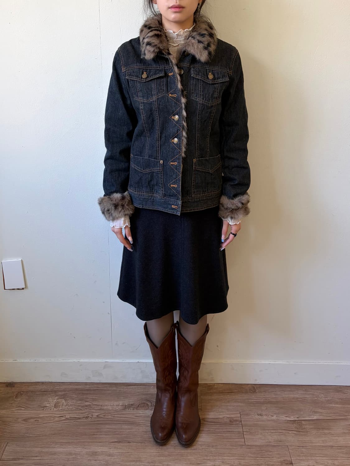 L’AGENCE 차콜 스커트  상품이미지6