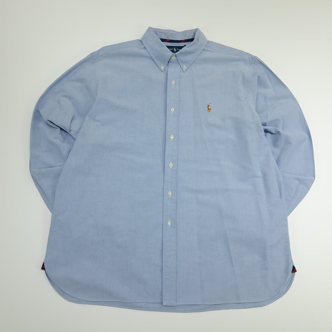 CN695 2XL 폴로 랄프로렌 클래식블루 긴팔 셔츠 남방 상품이미지1