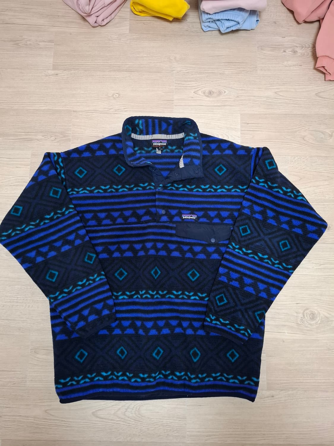 XL 파타고니아 신칠라 플리스 아즈텍 패턴 상품이미지1