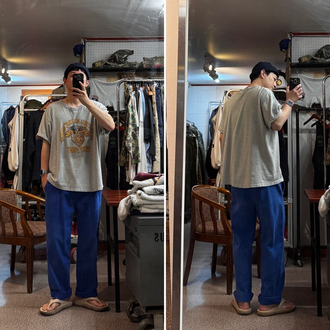 Vintage French Work Cotton Pants 상품이미지2