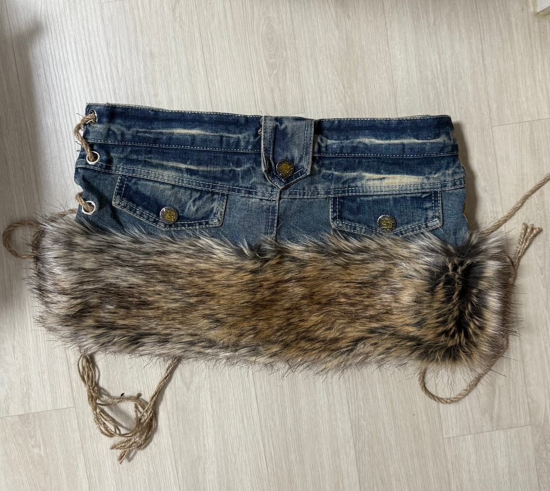 빈티지 제작 퍼스커트 사이드 아일렛 상품이미지2