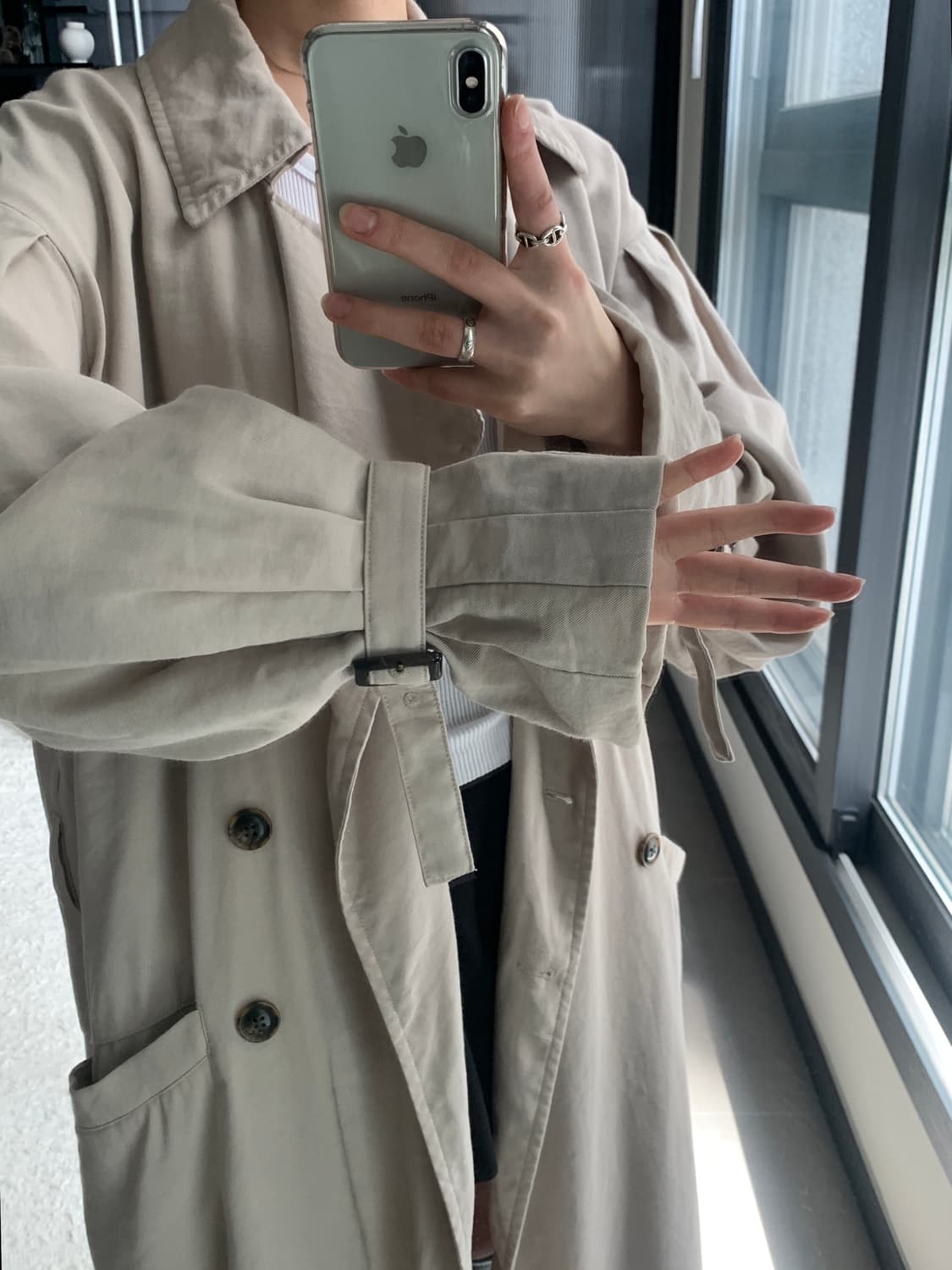 Volume Trench Coat 상품이미지3