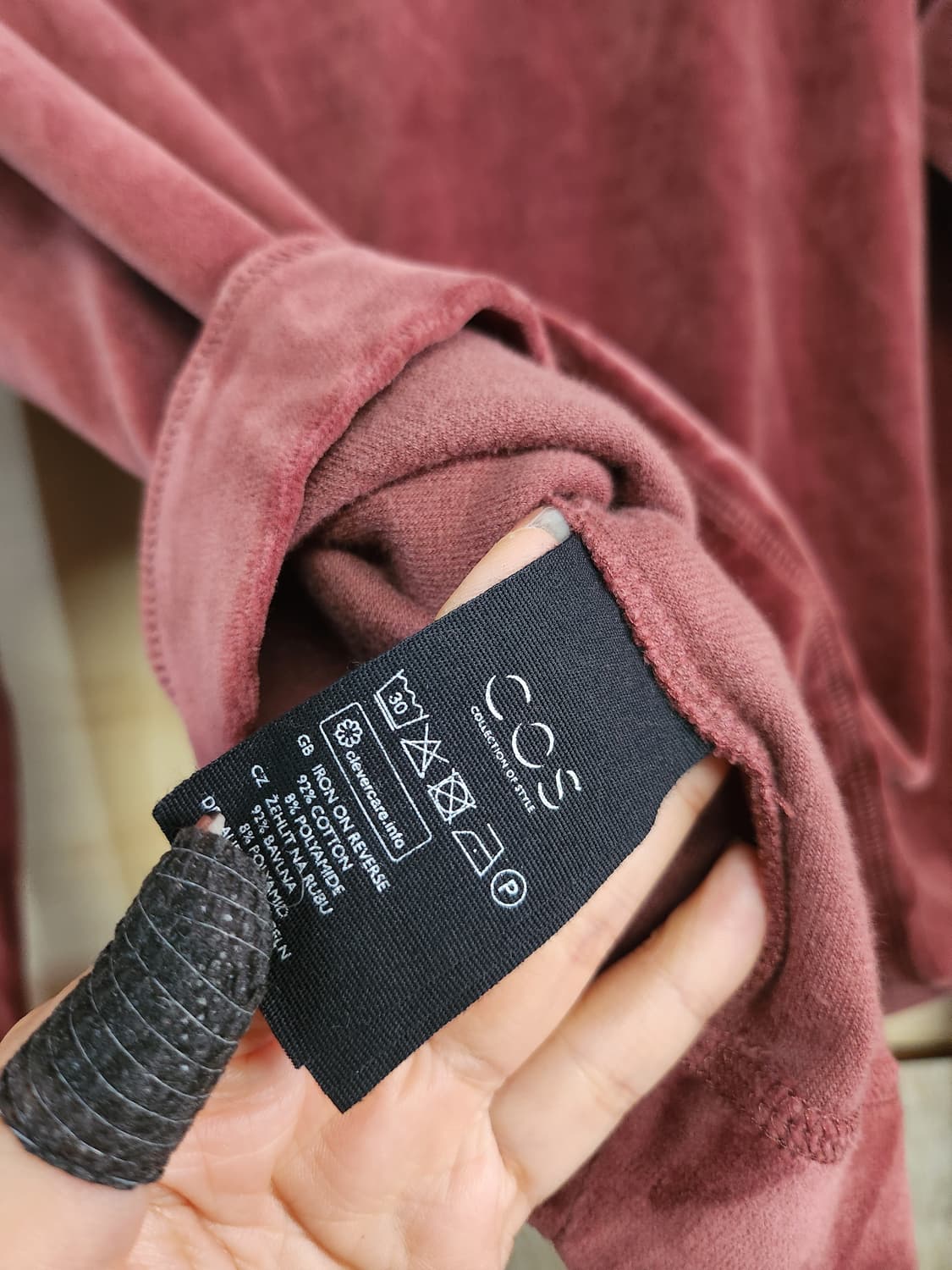 482) 코스 벨벳 맨투맨 상품이미지6