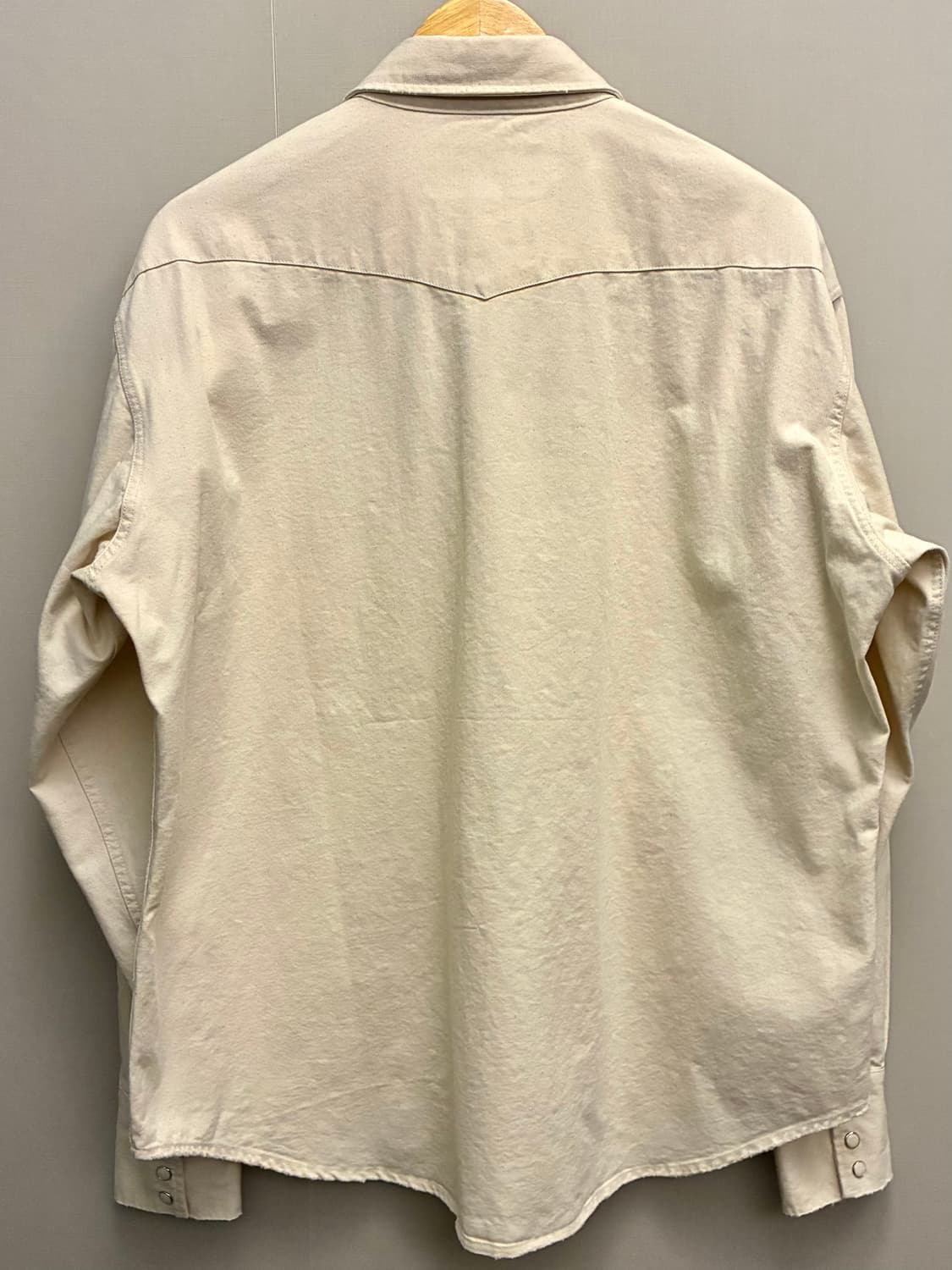 (XL)토니웩 클래식 로우 컷 웨스턴 셔츠 에크루 아이보리 상품이미지8