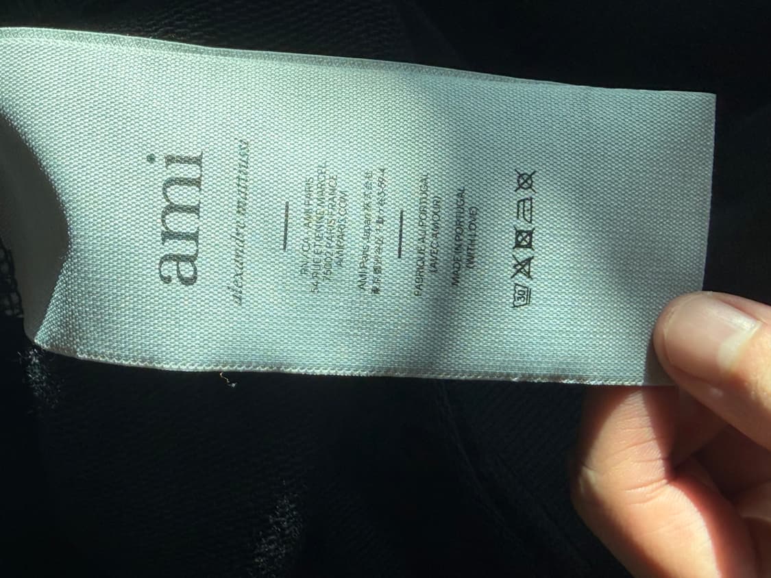 아미 후드티/아미 스몰 하트 로고 후드 블랙XL (정품) 상품이미지6