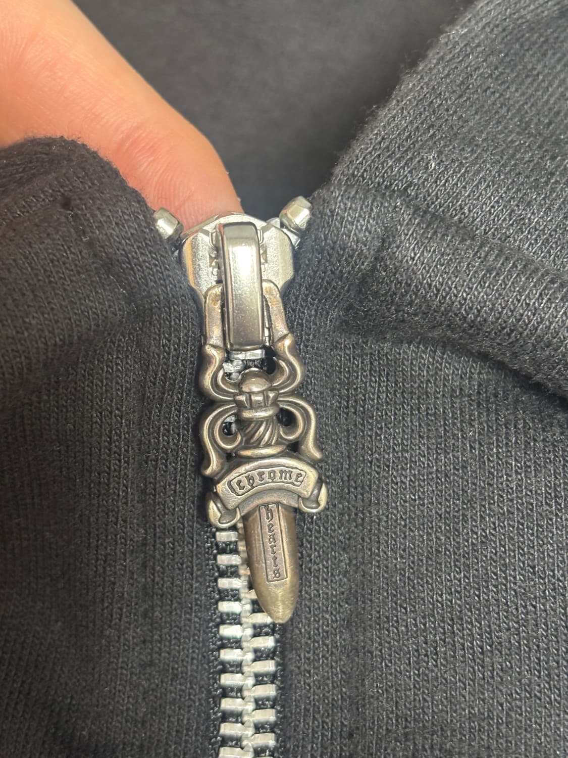 크롬하츠 홀스슈 플로랄 퍽 유 후드집업 L 상품이미지3