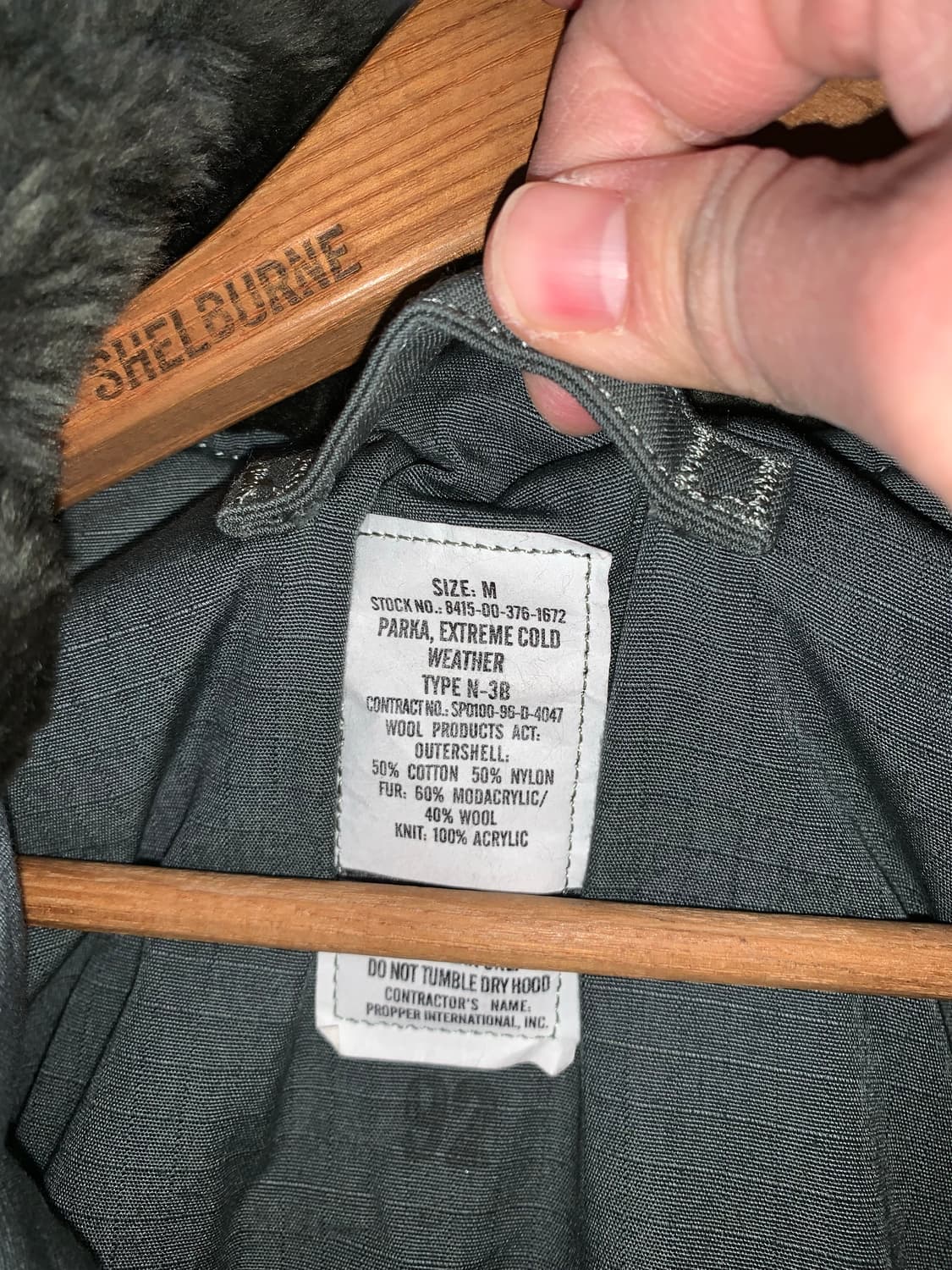 90년대 미군 n3b 파카 M 상품이미지3