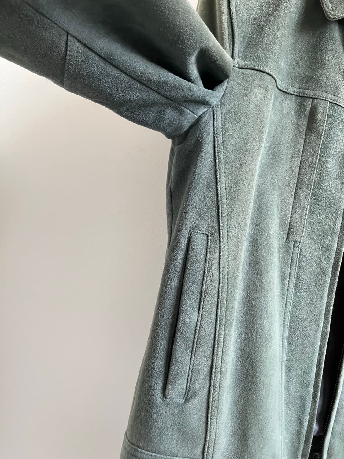 타임 옴므 스웨이드 가죽자켓 리얼고트  상품이미지4