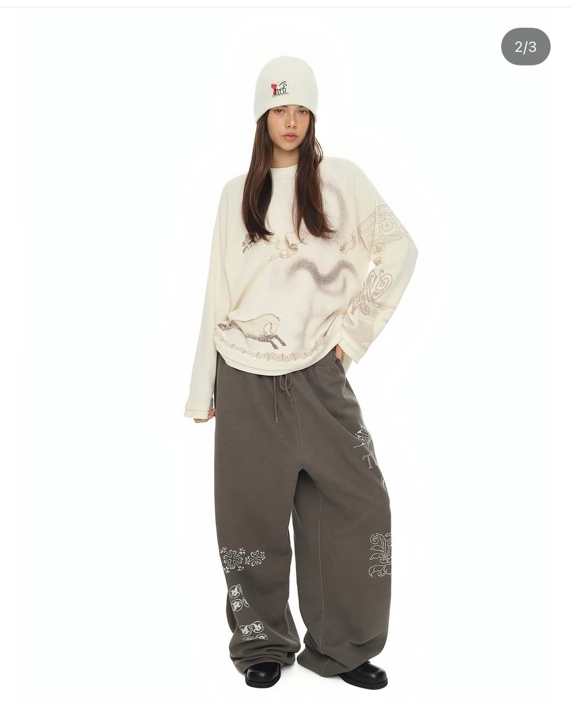 투머치택스 와플 오버 티셔츠 -새상품 상품이미지3