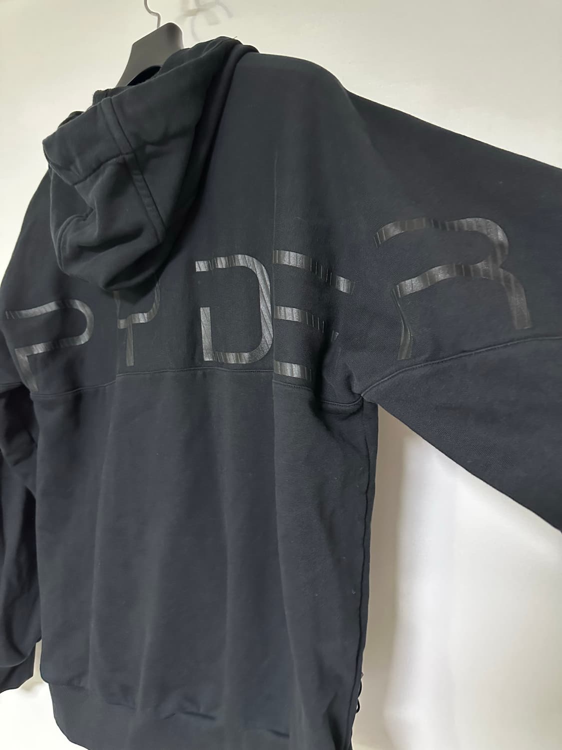 스파이더 후드 집업 블랙 색상 XL 상품이미지3