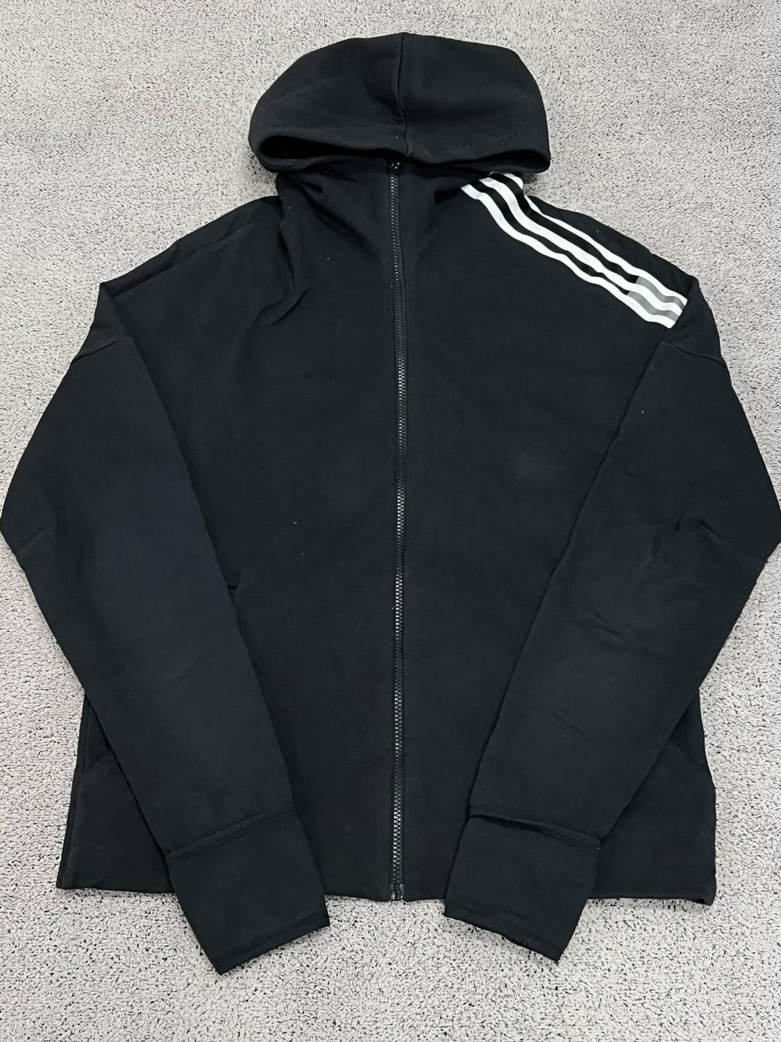 (XXL) 아디다스 트레이닝 후드집업 블랙 상품이미지1