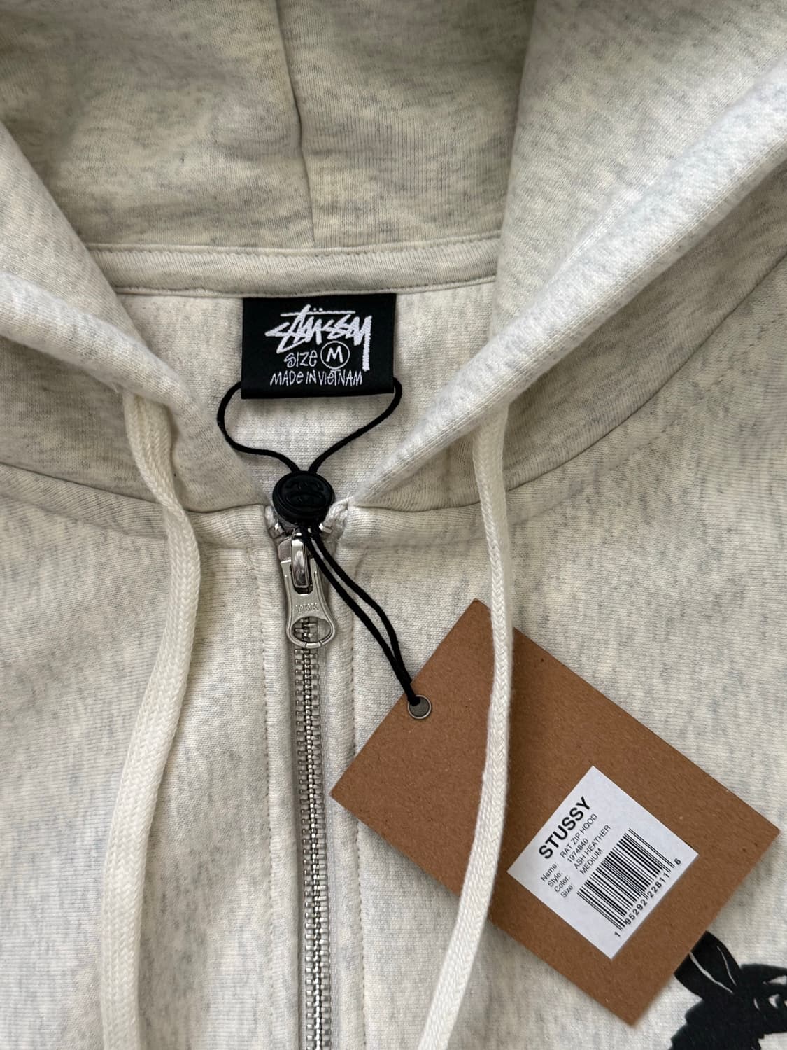 [M] 스투시 랫 후드 집업 애쉬 헤더 상품이미지3
