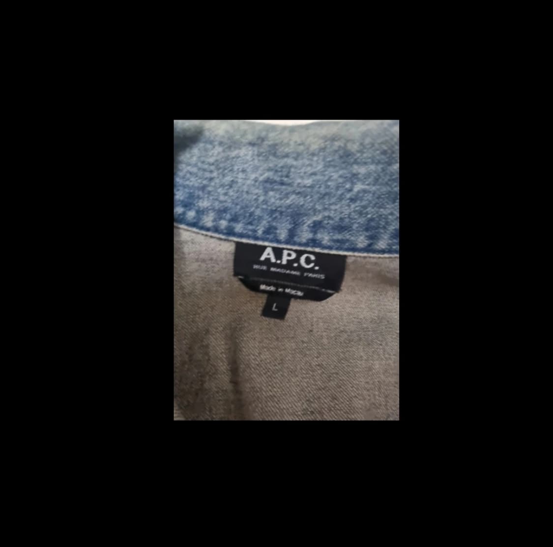 아페쎄 A.P.C 지드래곤 청자켓L 팔아요 상품이미지3