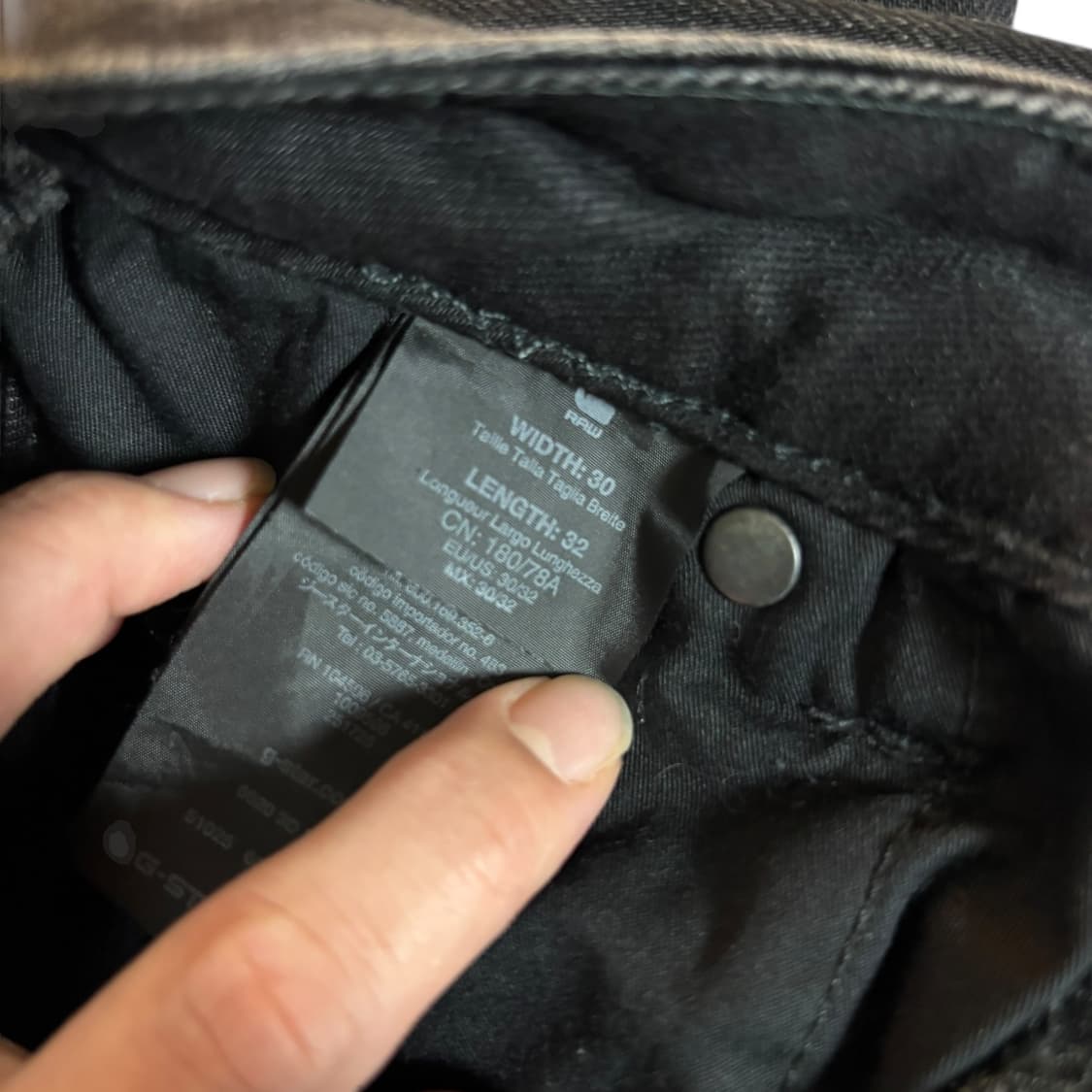 지스타로우 5620 3D Slim 바이커 블랙 데님팬츠 상품이미지9