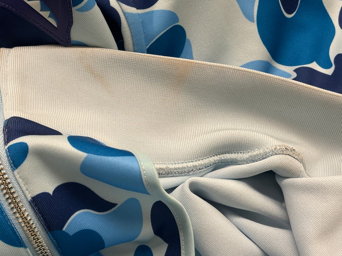 베이프 ABC 카모 레이온 릴렉스드 핏 샤크 풀 지퍼 후드 블루 상품이미지3