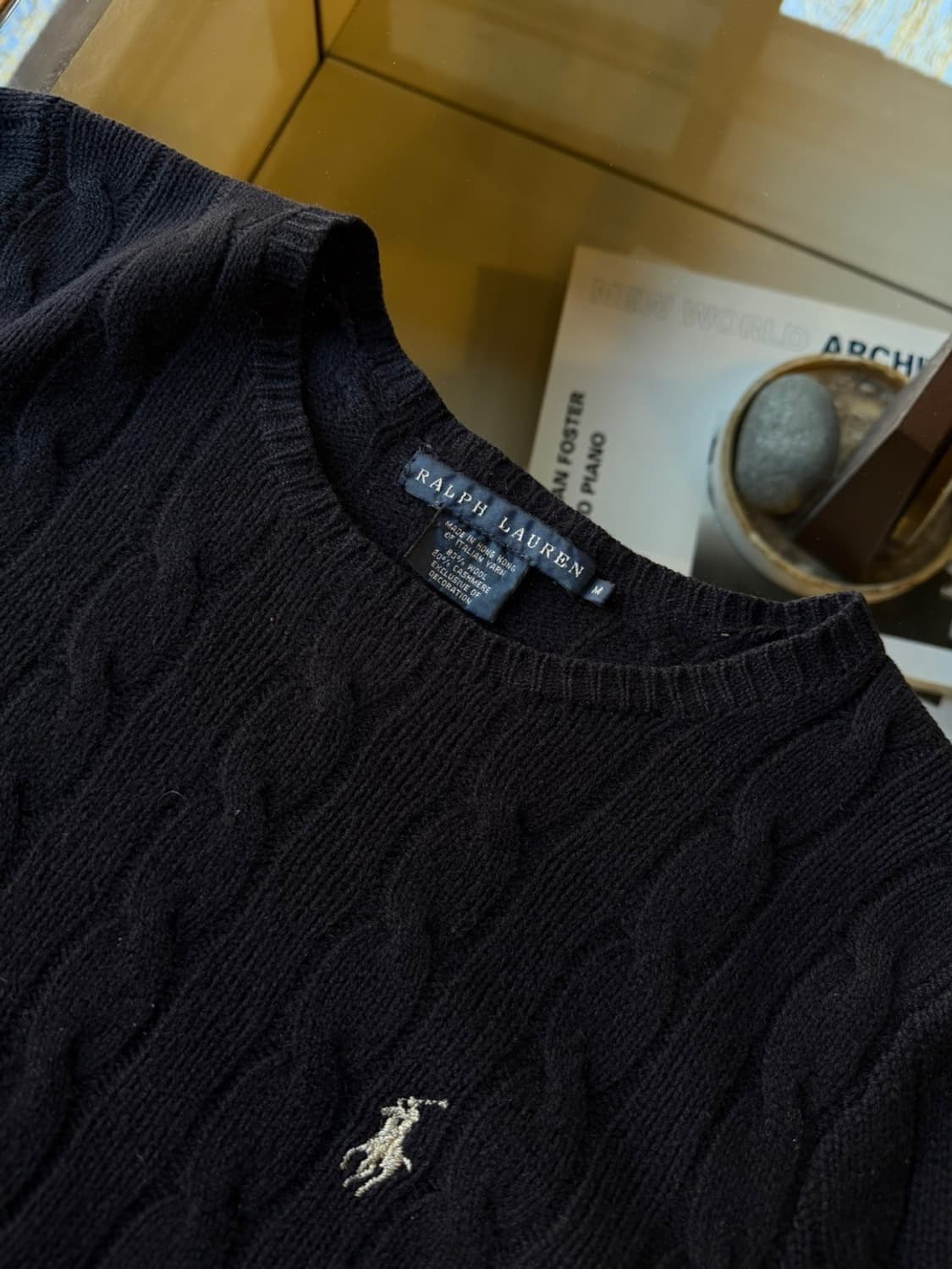 폴로 랄프로렌 캐시미어 케이블 니트 44 상품이미지6