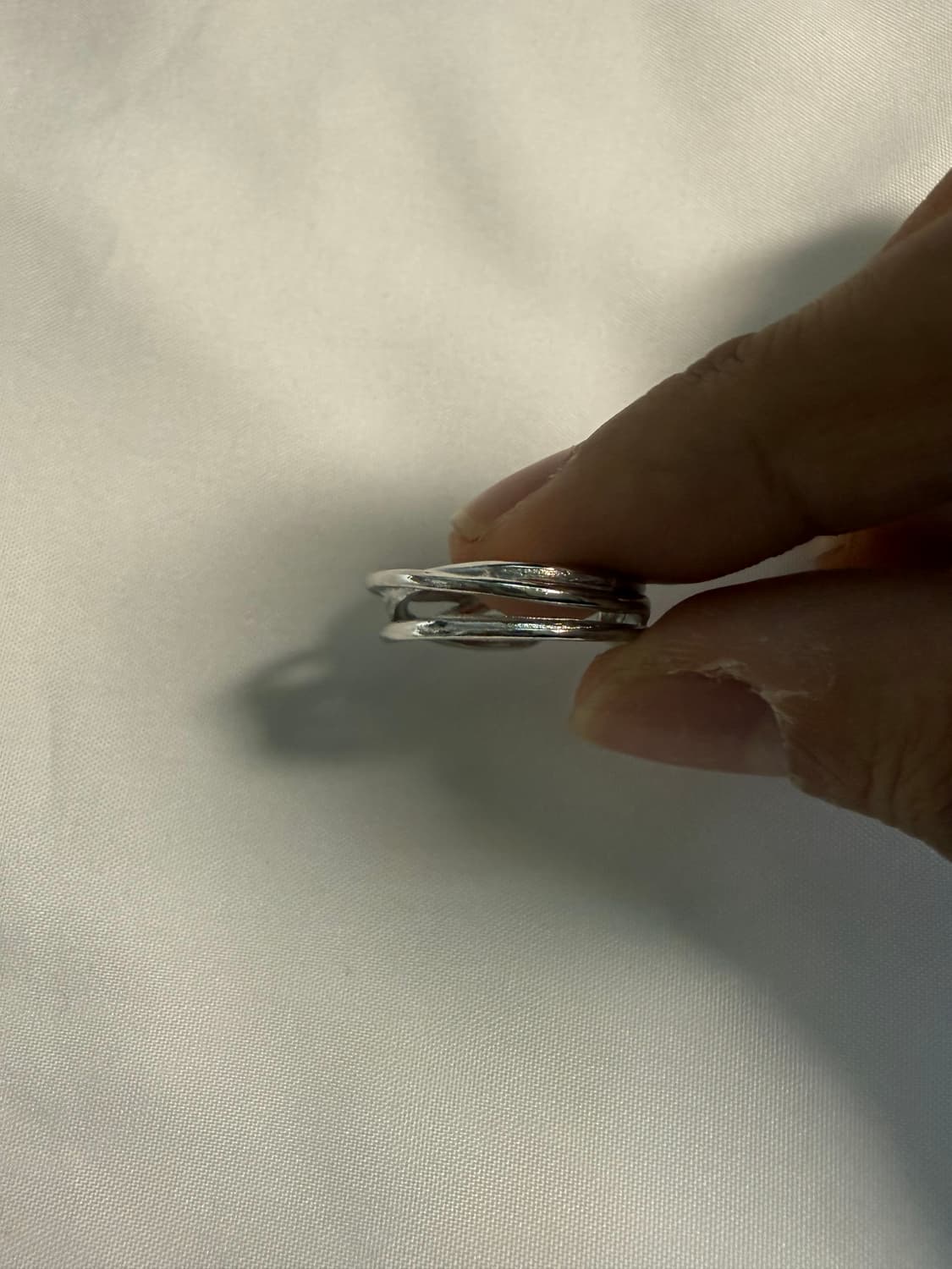 더블 레이어 미니멀 오픈링 Double Layer Minimal ring 상품이미지1