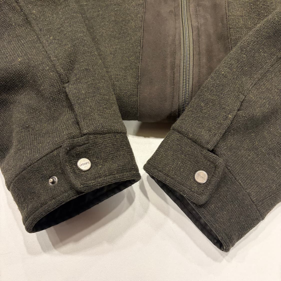[105] 라코스테 울 그린 니트 집업 자켓 B298 상품이미지7