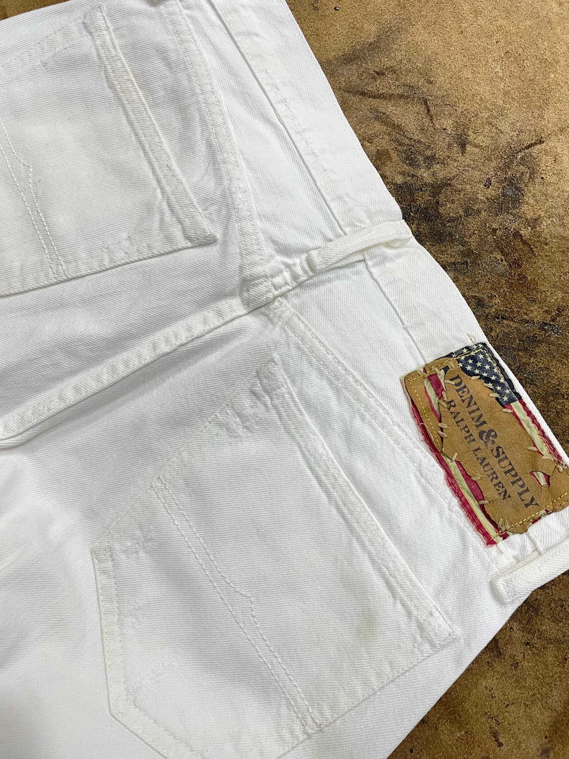 폴로랄프로렌(DS)/화이트 데미지 데님팬츠(31“) 상품이미지5