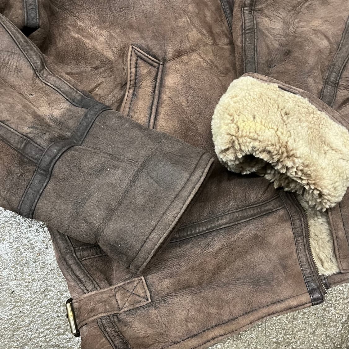 빈티지 B-3 양가죽 무스탕 (110) 상품이미지4