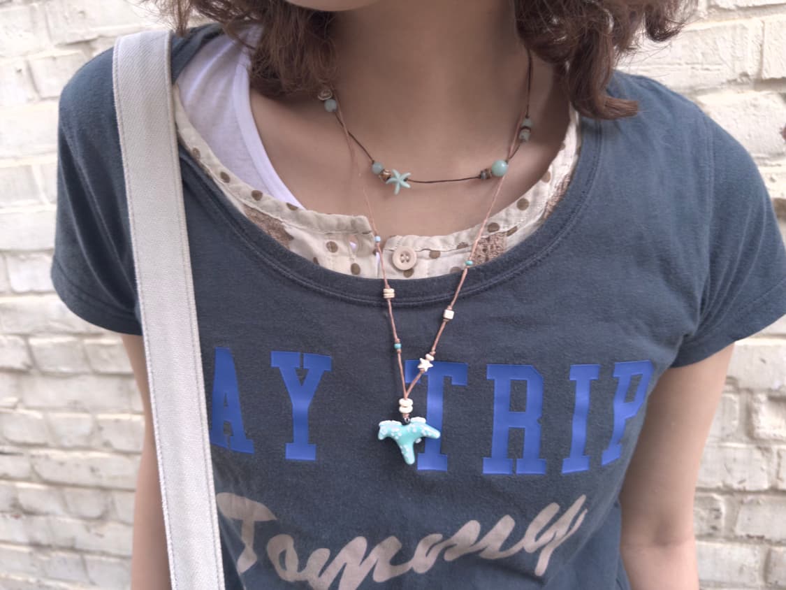 mint-sunset star necklace 민트 선셋 스타 목걸이 상품이미지1