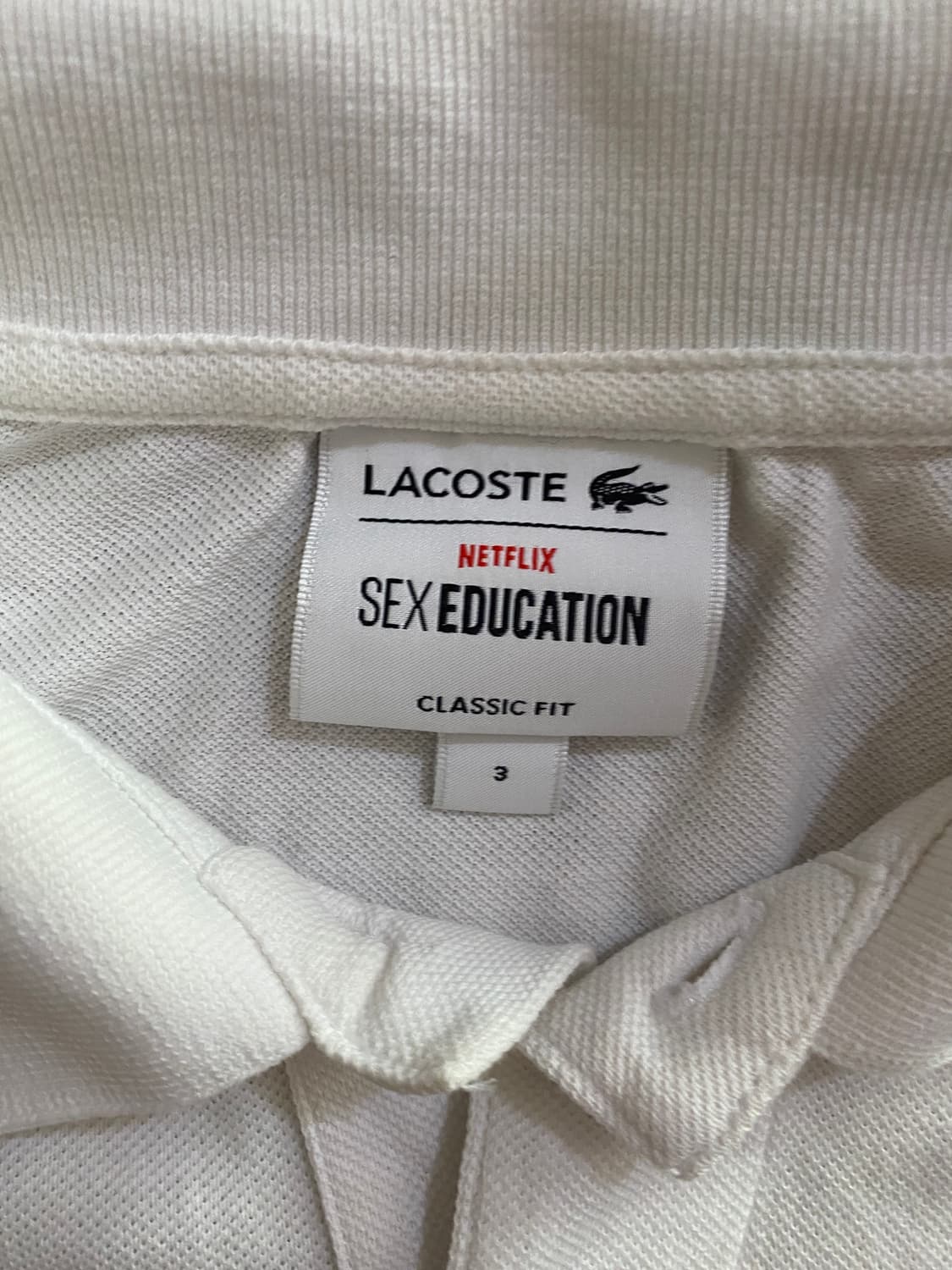 라코스테 넷플릭스 콜라보 카라티 3사이즈 (95~100) 상품이미지2