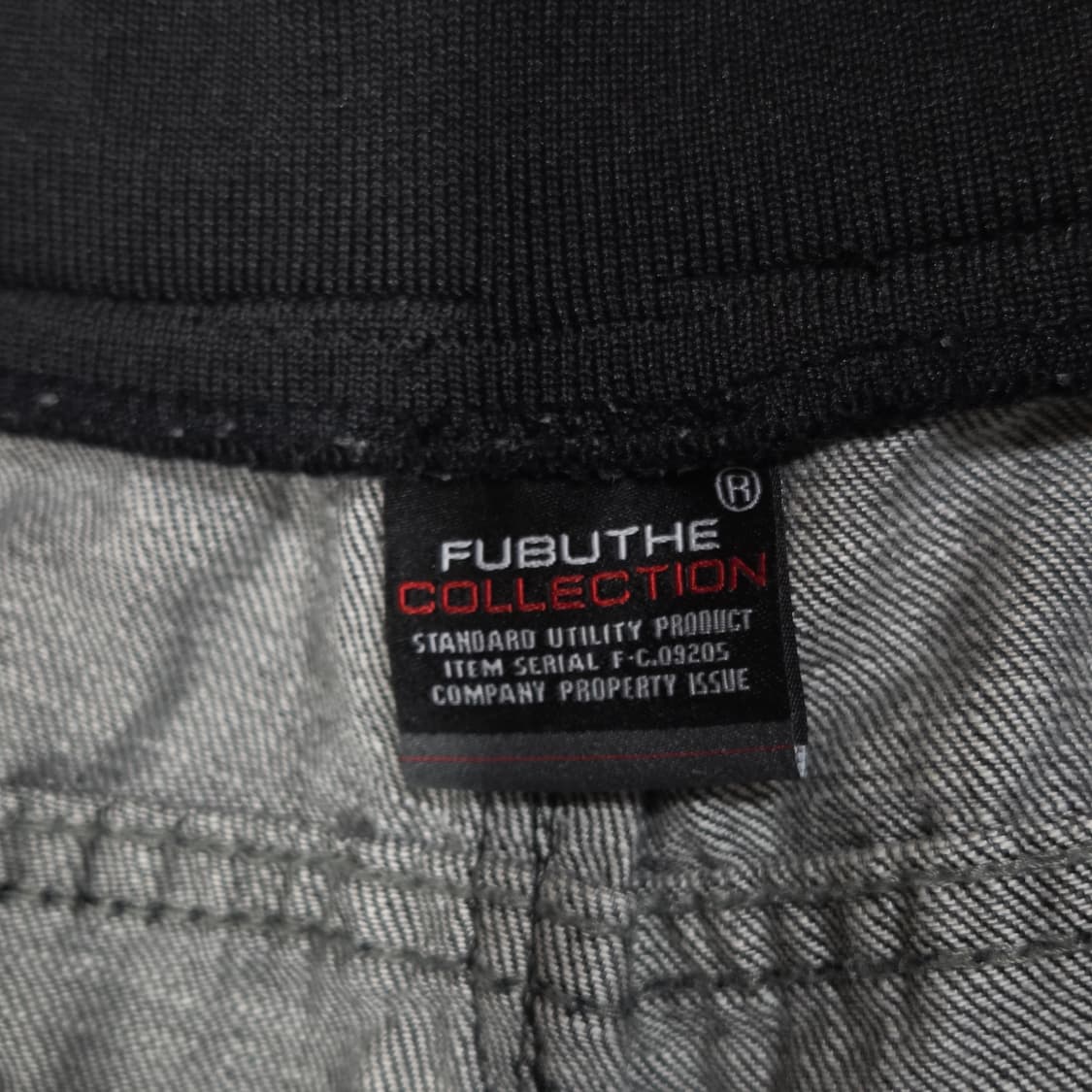 후부 반밴드 체크 로고 그레이 와이드 팬츠 상품이미지7