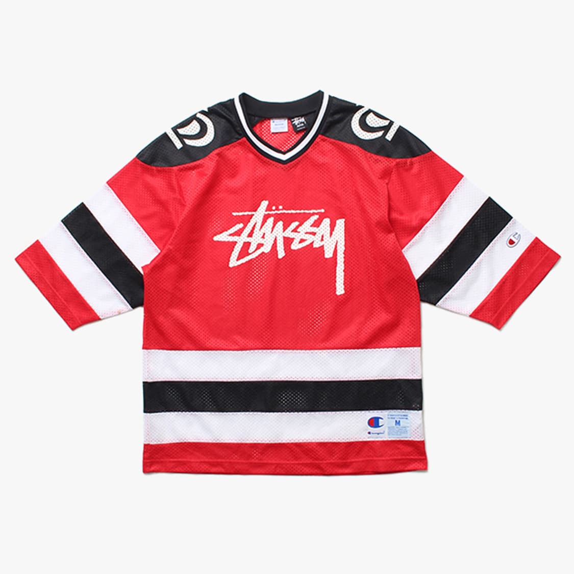  STUSSY X CHAMPION "Red Jersey" 상품이미지1