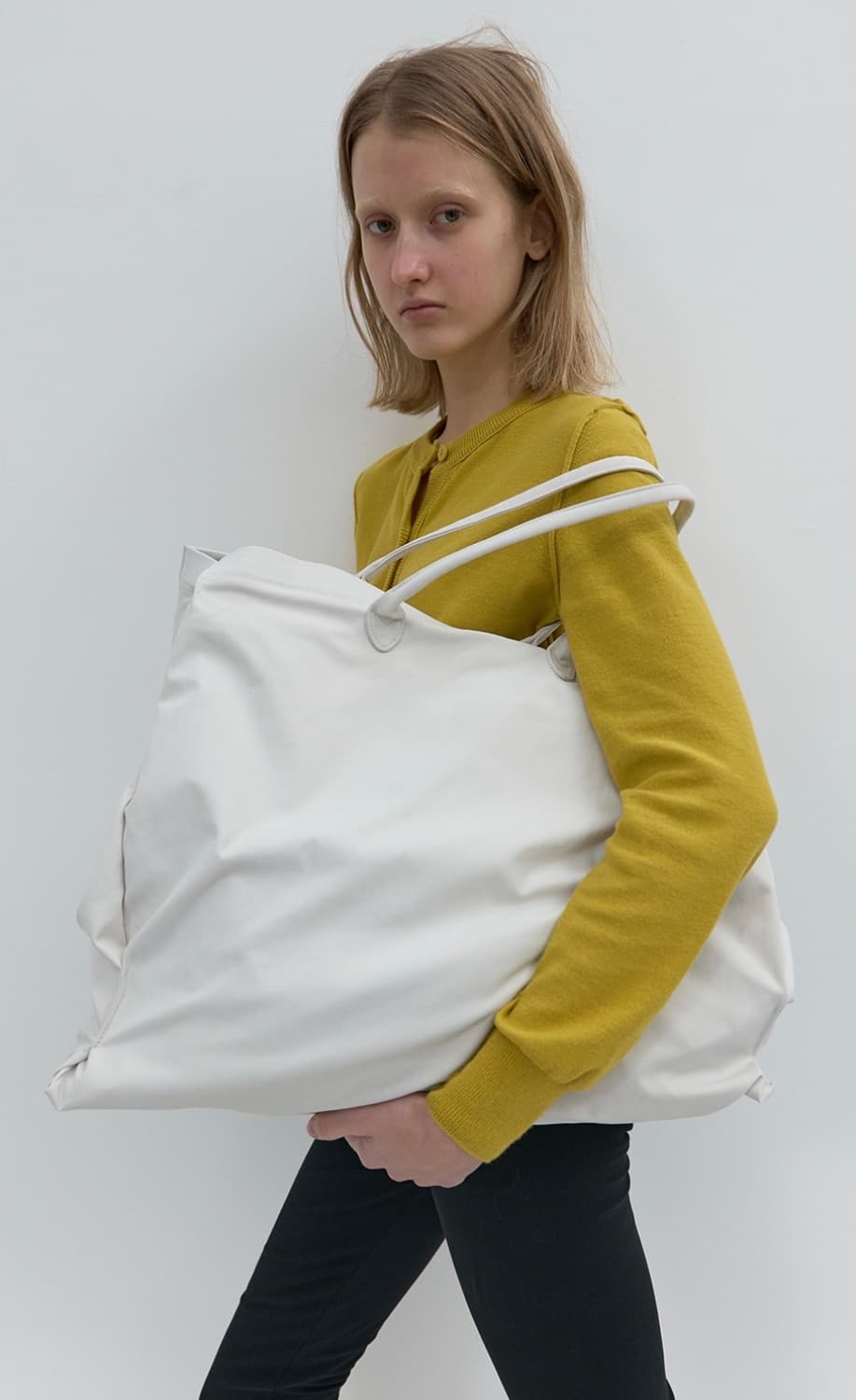 (구매) CLASSIC FABRIC BIG BAG IN DOVE 상품이미지1