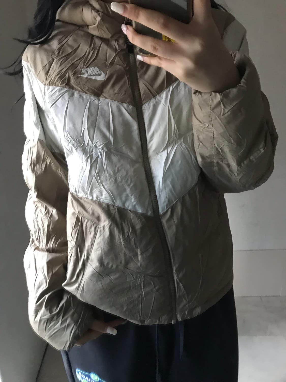 나이키 베이지 패딩 상품이미지3