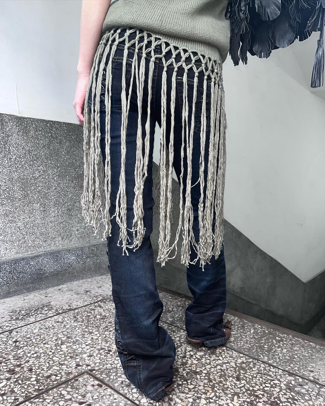 CUPPY'S lace up jeans  상품이미지3