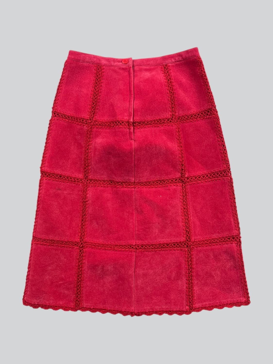  vintage 레드컬러 미디스커트  상품이미지4