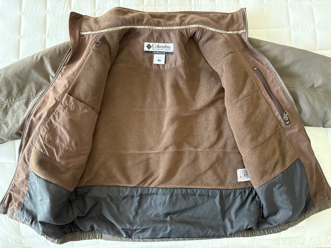 컬럼비아 남성 자켓 M 갈색 안감 후리스 상품이미지4