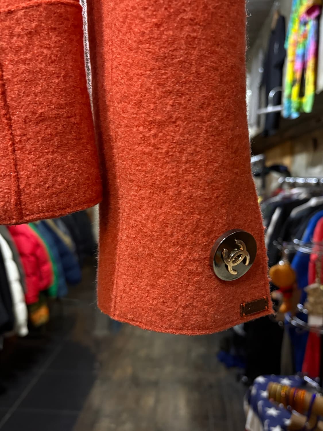 1999 Chanel 샤넬 울 포인트 컬러 자켓 42 상품이미지7