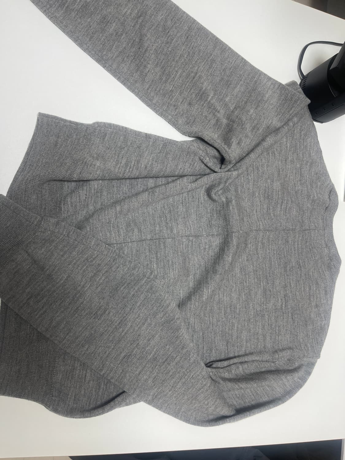 토니웩 슈퍼파인 메리노울가디건 그레이 L 상품이미지4