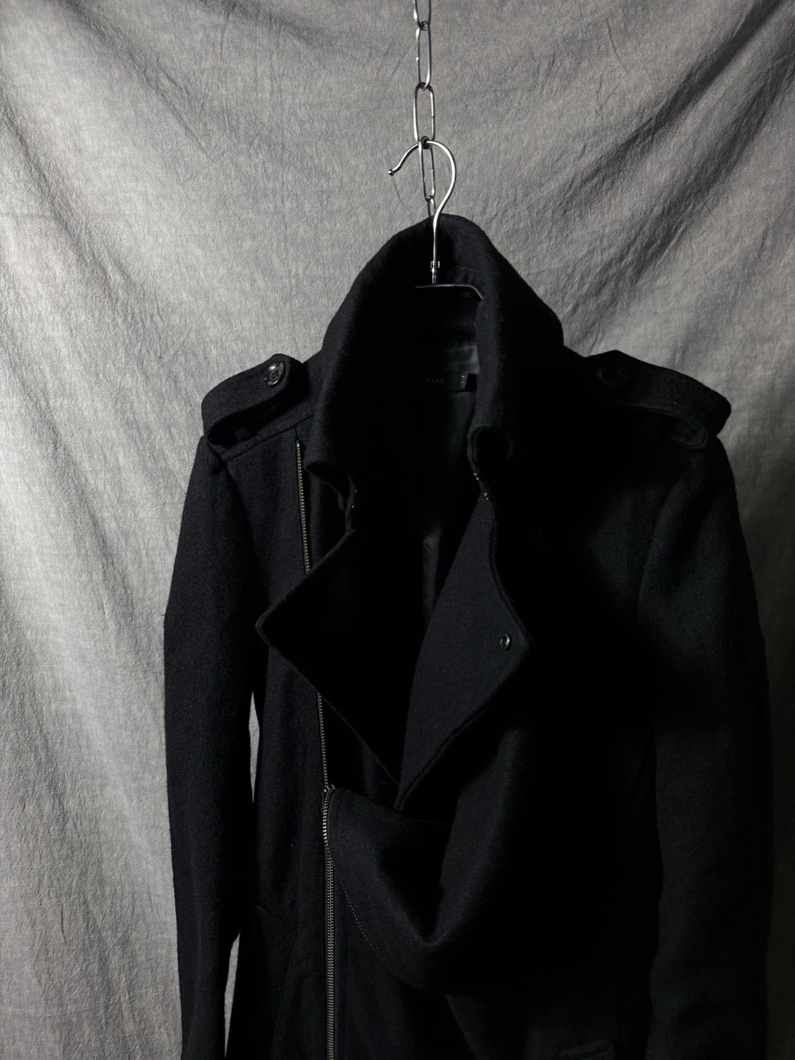 CIVARIZE Double Asymmetric Draped Coat 상품이미지5