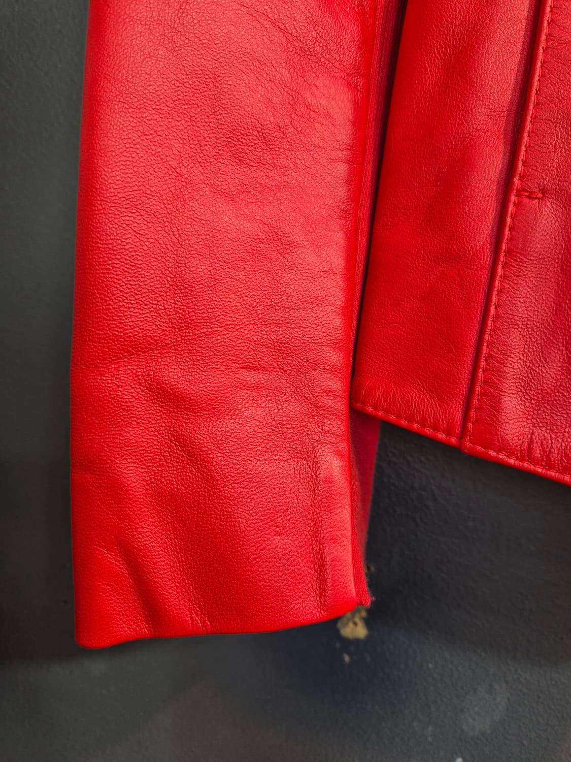 Chatelaine 빨간색 양가죽 자켓 55 66 상품이미지6