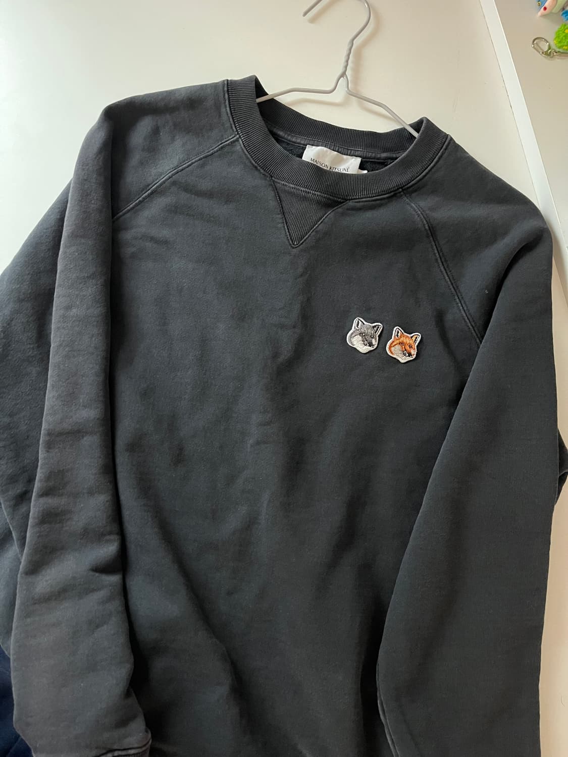 메종키츠네 더블 폭스 헤드 패치 맨투맨 S 상품이미지4