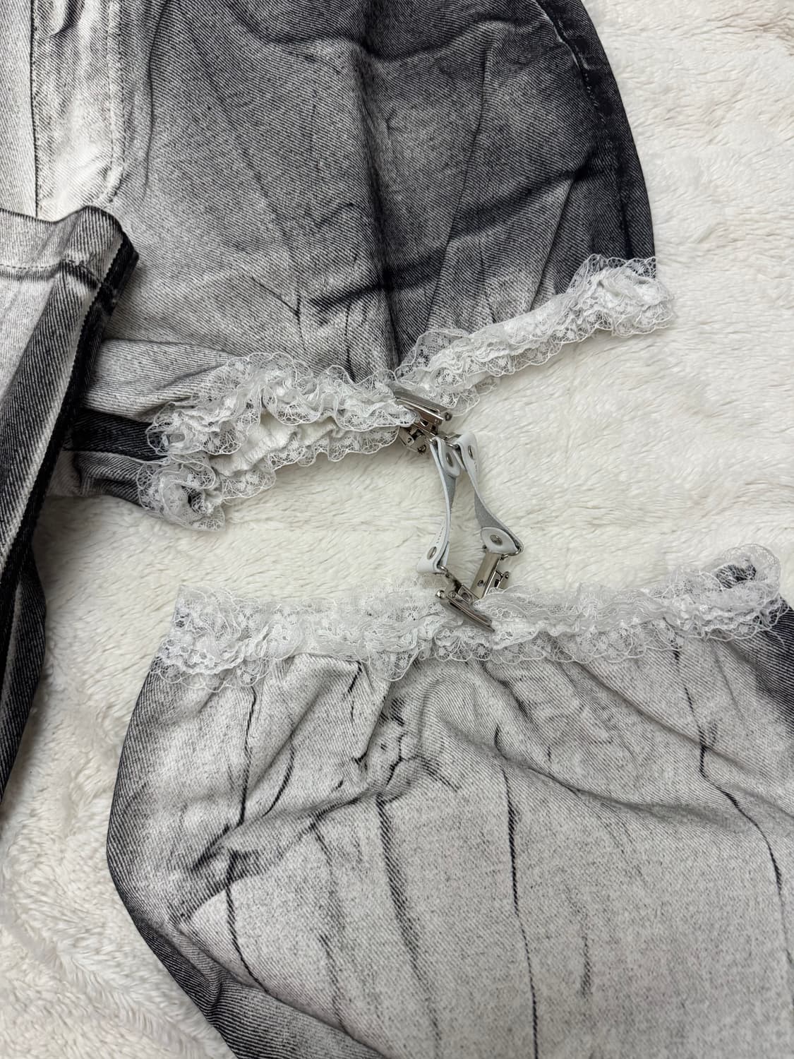 더미스테리어스호텔 크랙 가터 벨트 팬츠 상품이미지4